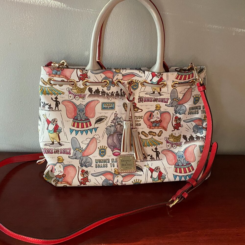 Dooney & Bourke 2019 Disney DUMBO Elephant Tassel Strap Tote